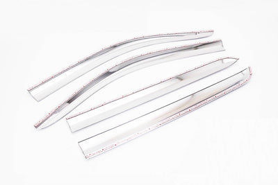 D6247 - Rain Guards for GMC Sierra 1500 Limited 2019 (4PCs) Chrome Finish Tape-On Style - northernprimesupply