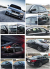 D7200 - Rain Guards for BMW 5-Series Sedan 2017-2022 (4PCs) Chrome Finish Tape-On Style - northernprimesupply