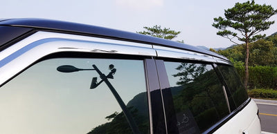 D7210 - Rain Guards for Land Rover Range Rover Sport 2014-2022 (6PCs) Chrome Finish Tape-On Style - northernprimesupply