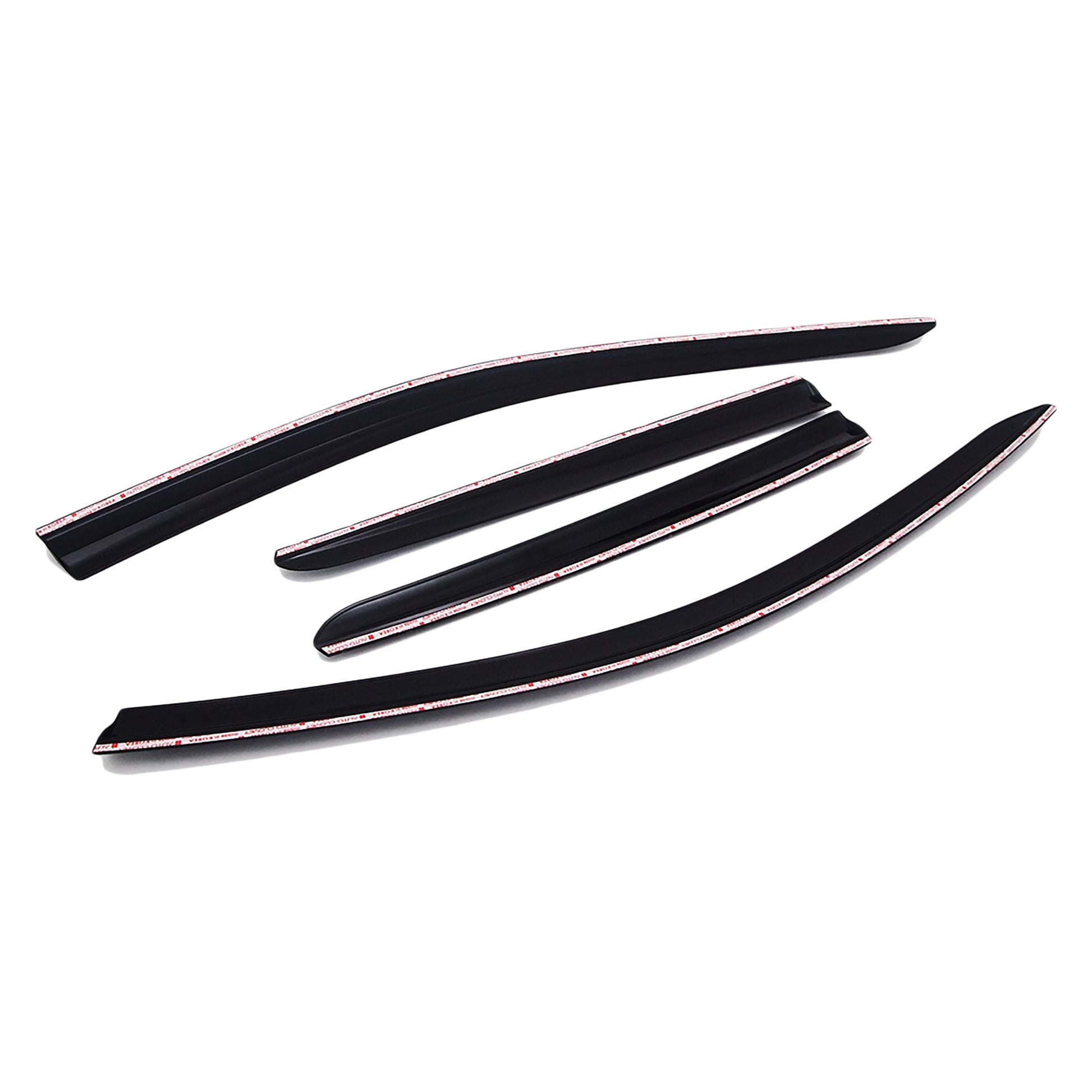 D7510 - Rain Guards for Hyundai Elantra GT Hatchback 2018-2020 (4PCs) Smoke Tinted Tape-On Style - northernprimesupply