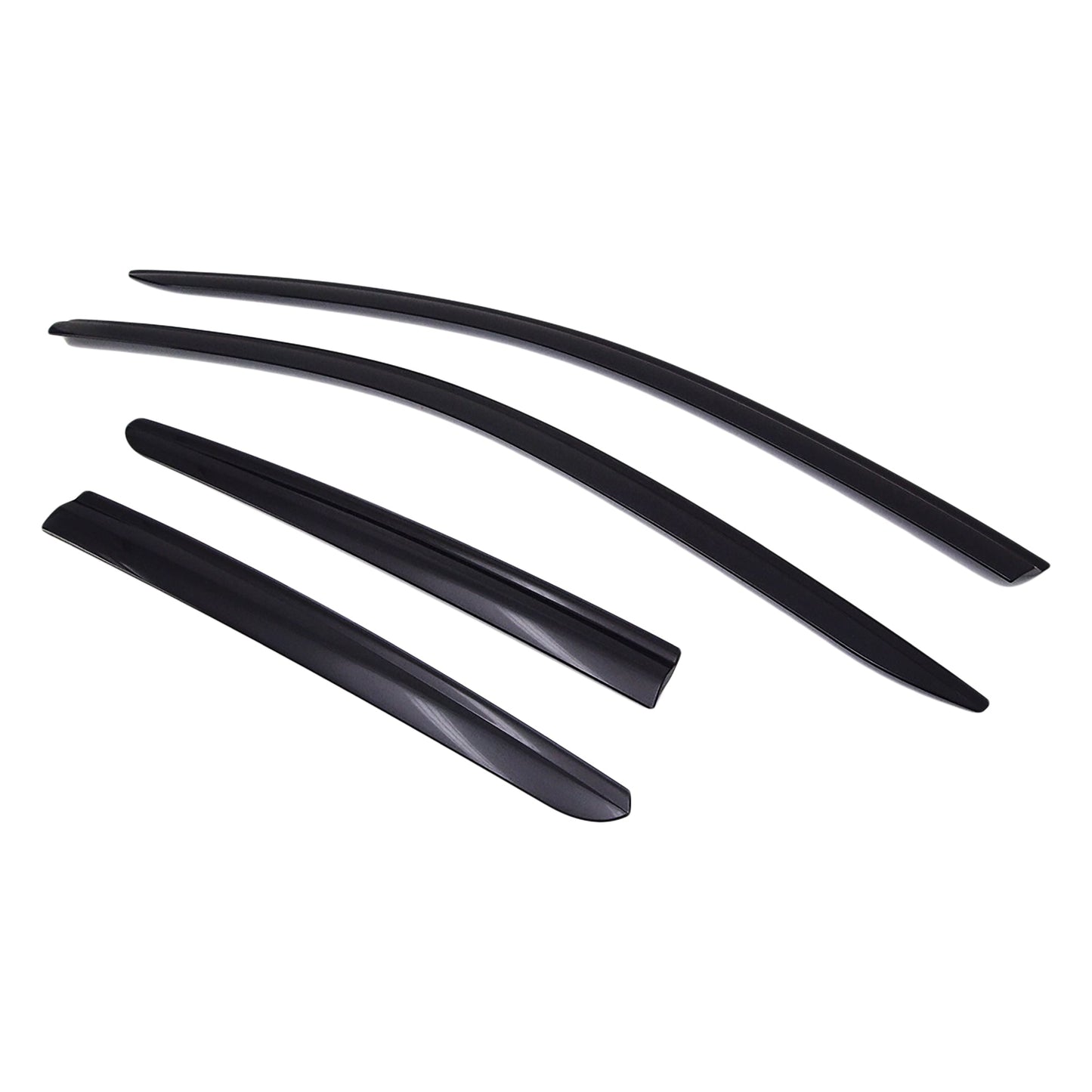 D7510 - Rain Guards for Hyundai Elantra GT Hatchback 2018-2020 (4PCs) Smoke Tinted Tape-On Style - northernprimesupply