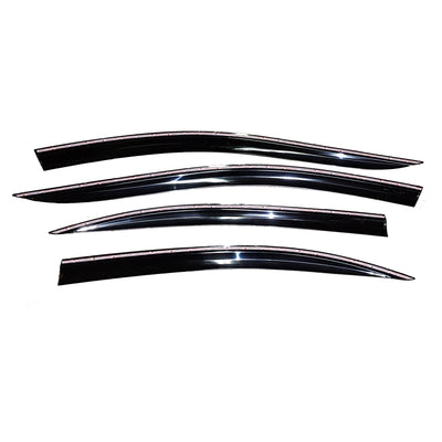 D7710 - Autoclover Rain Guards for Mercedes-BENZ E-Class W213 2017-2020 (4PCs) Black Tape-On Style - northernprimesupply