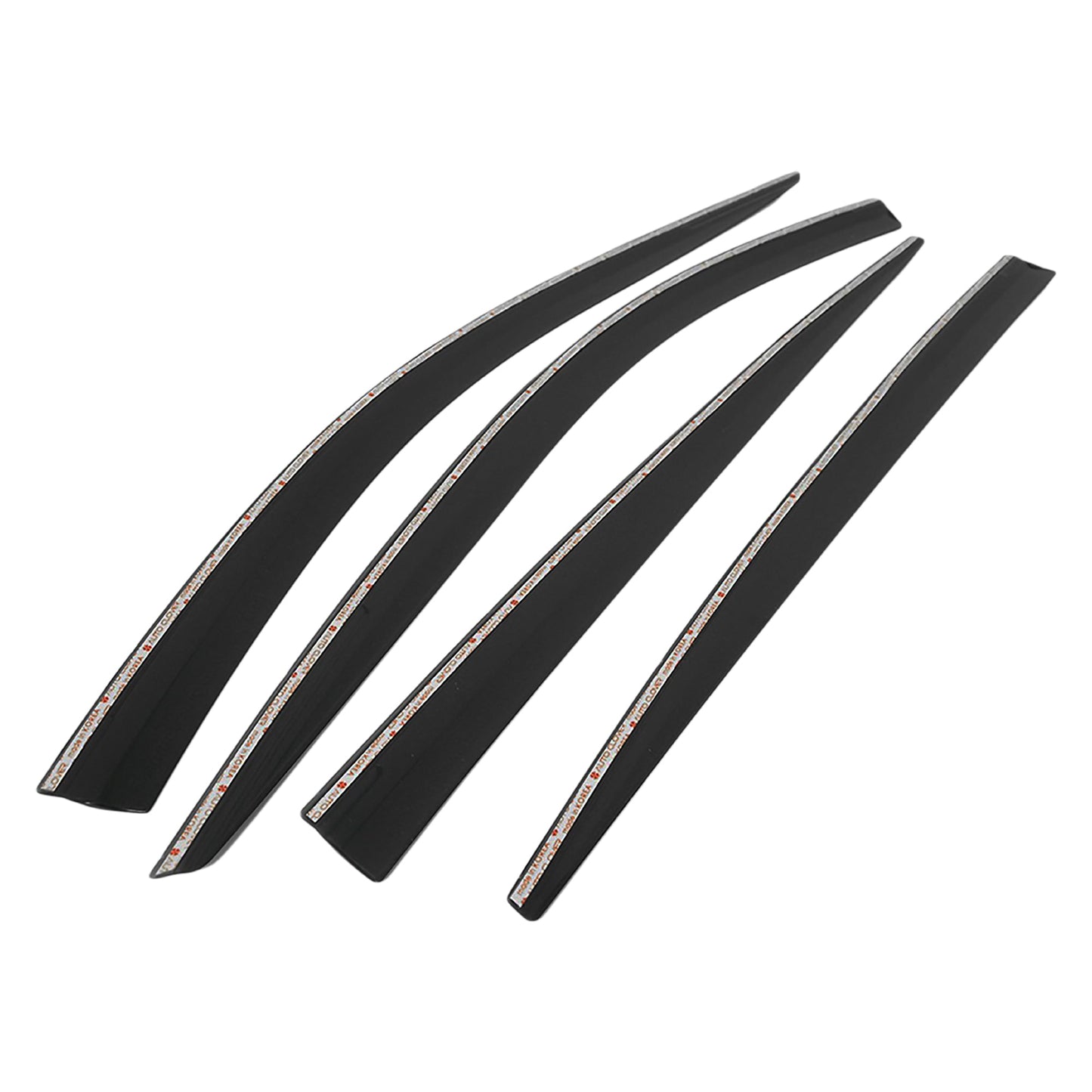 D7780 - Rain Guards for Kia Stinger 2018-2022 (4PCs) Smoke Tinted Tape-On Style - northernprimesupply