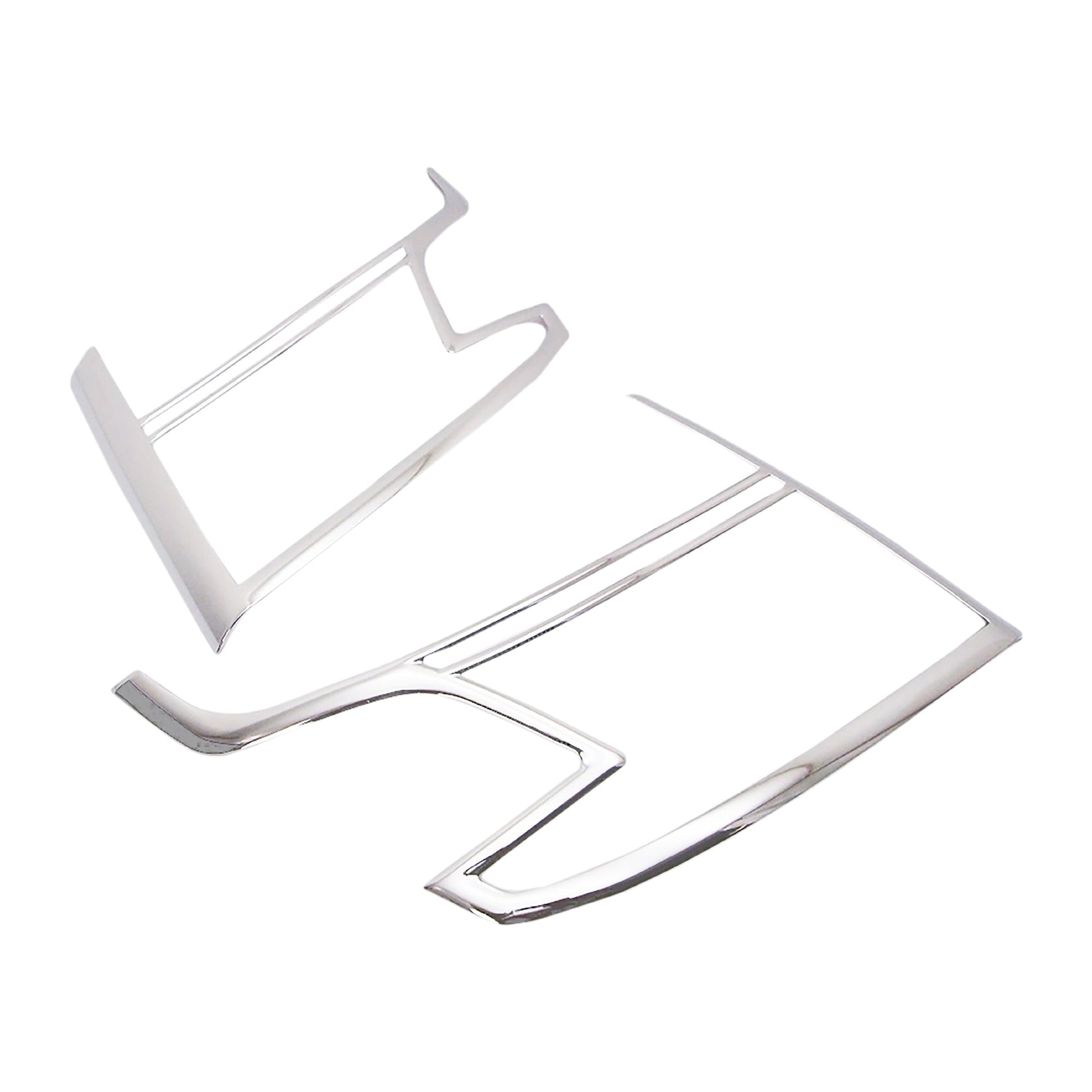 D8040 - Headlight Cover Trim for Chevrolet Tahoe 2015-2020 (2PCs) Chrome Finish Tape-On Style - northernprimesupply