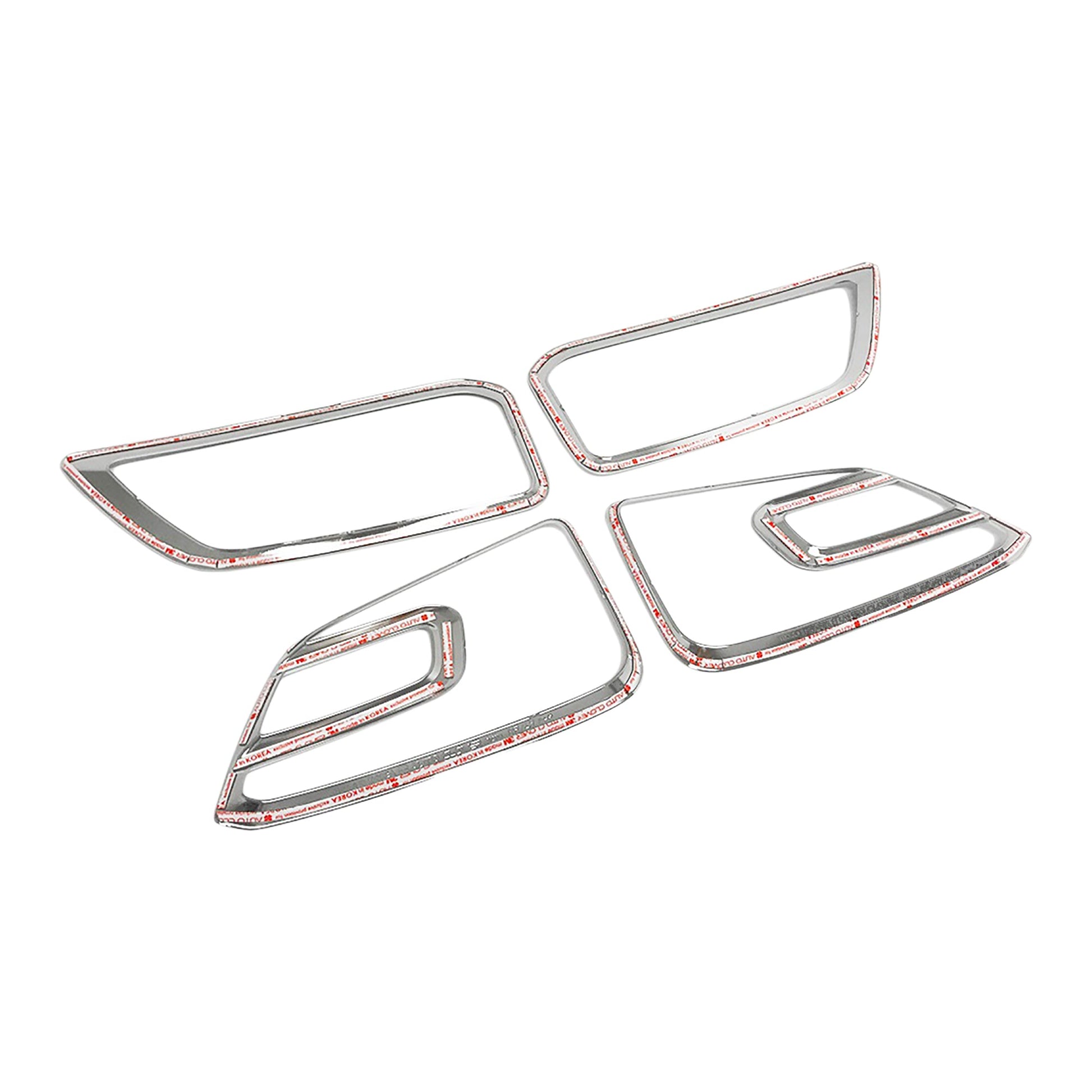 D8810 - Fog Lights Cover Trim for Hyundai Kona 2018-2021 (4PCs) Chrome Finish Tape-On Style - northernprimesupply