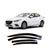 Rain Guards for Mazda3 Hatchback 2014-2018 (4PCs) Smoke Tinted Tape-On Style