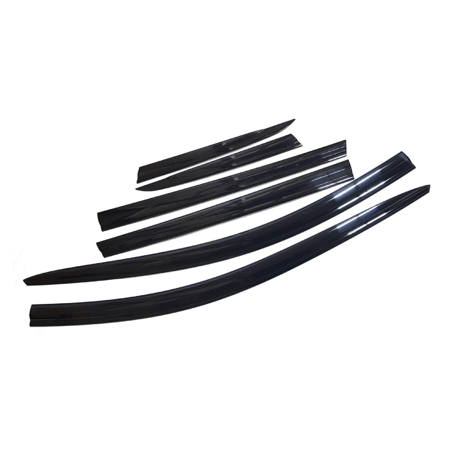 D9660 - Rain Guards for Honda CR-V 2017-2022 (6PCs) Smoke Tinted Tape-On Style - northernprimesupply