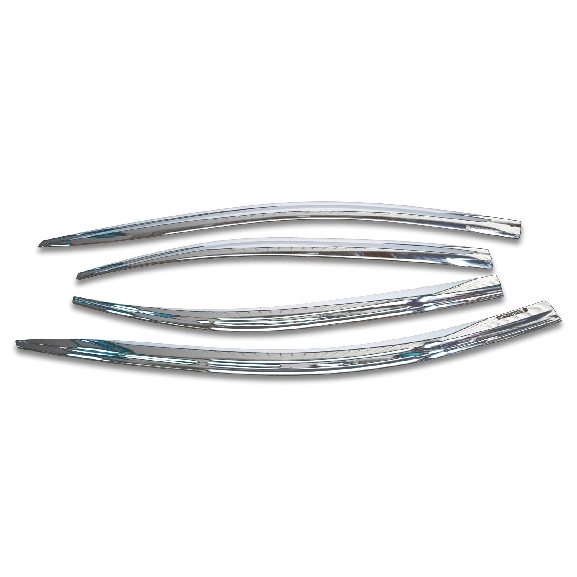 E0210 - Rain Guards for Toyota Corolla Sedan 2020-2022 (4PCs) Chrome Finish Tape-On Style - northernprimesupply