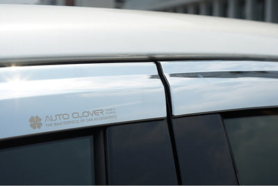 E0380 - Rain Guards for Lexus ES 2019-2022 (4PCs) Chrome Finish Tape-On Style - northernprimesupply