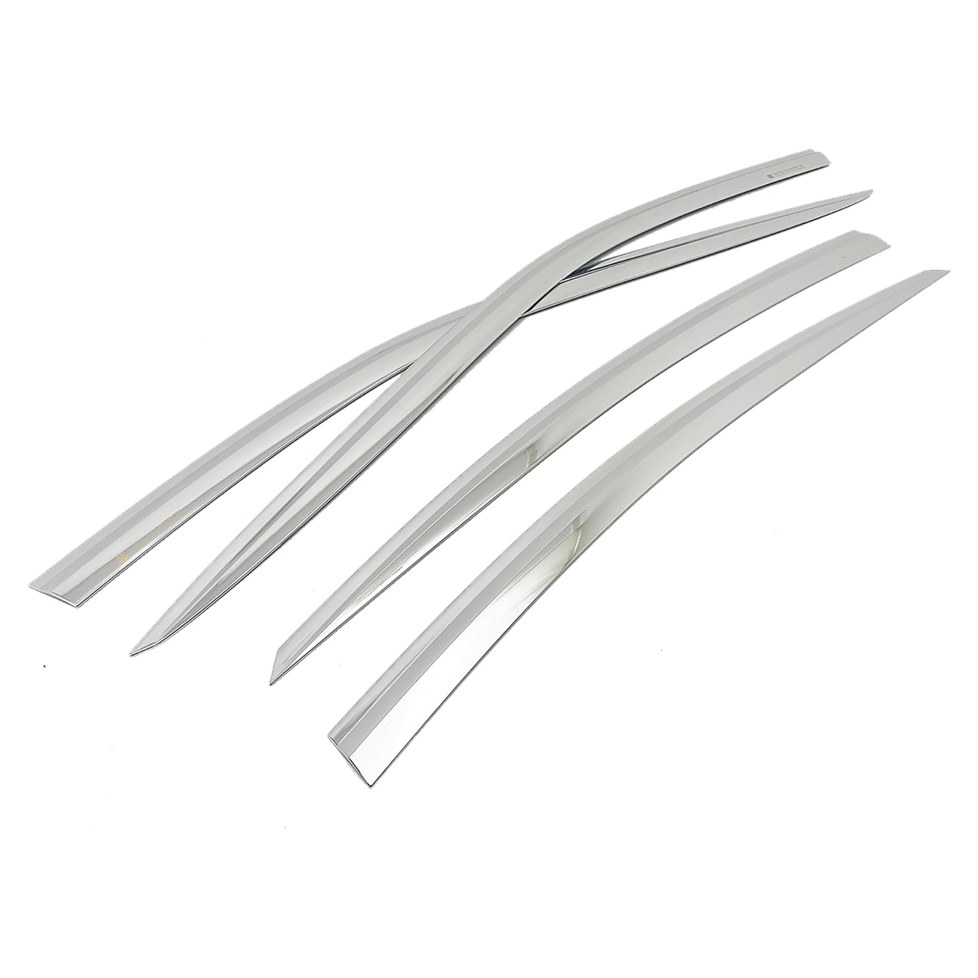 E0380 - Rain Guards for Lexus ES 2019-2022 (4PCs) Chrome Finish Tape-On Style - northernprimesupply