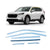Rain Guards for Hyundai Kona 2024 (6PCs) Chrome Finish Tape-On Style