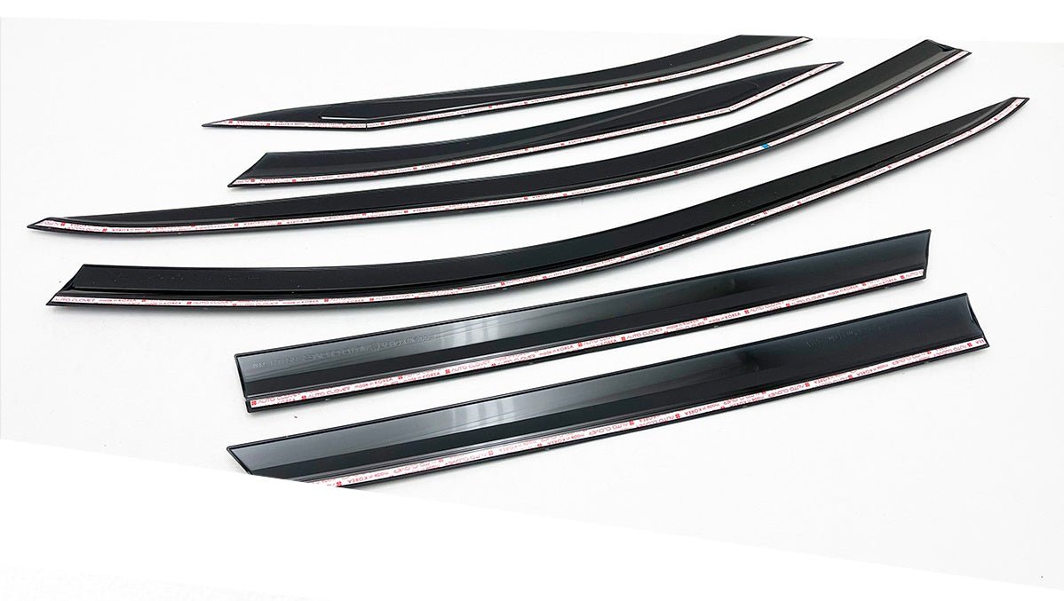 E2420 - Autoclover Rain Guards for Hyundai Tucson 2022 (6PCs) Smoke Tinted Tape-On Style - northernprimesupply