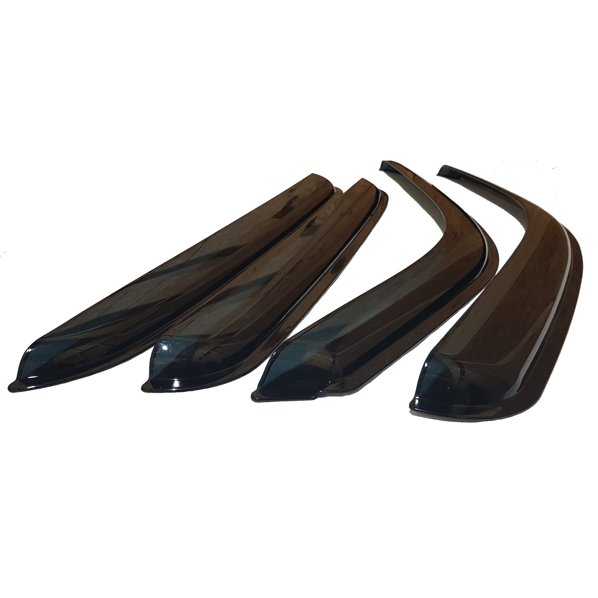 HC-10100 - Rain Guards for Chevrolet Silverado Crew Cab 1999-2006 (4PCs) Smoke Tinted Tape-On Style - northernprimesupply