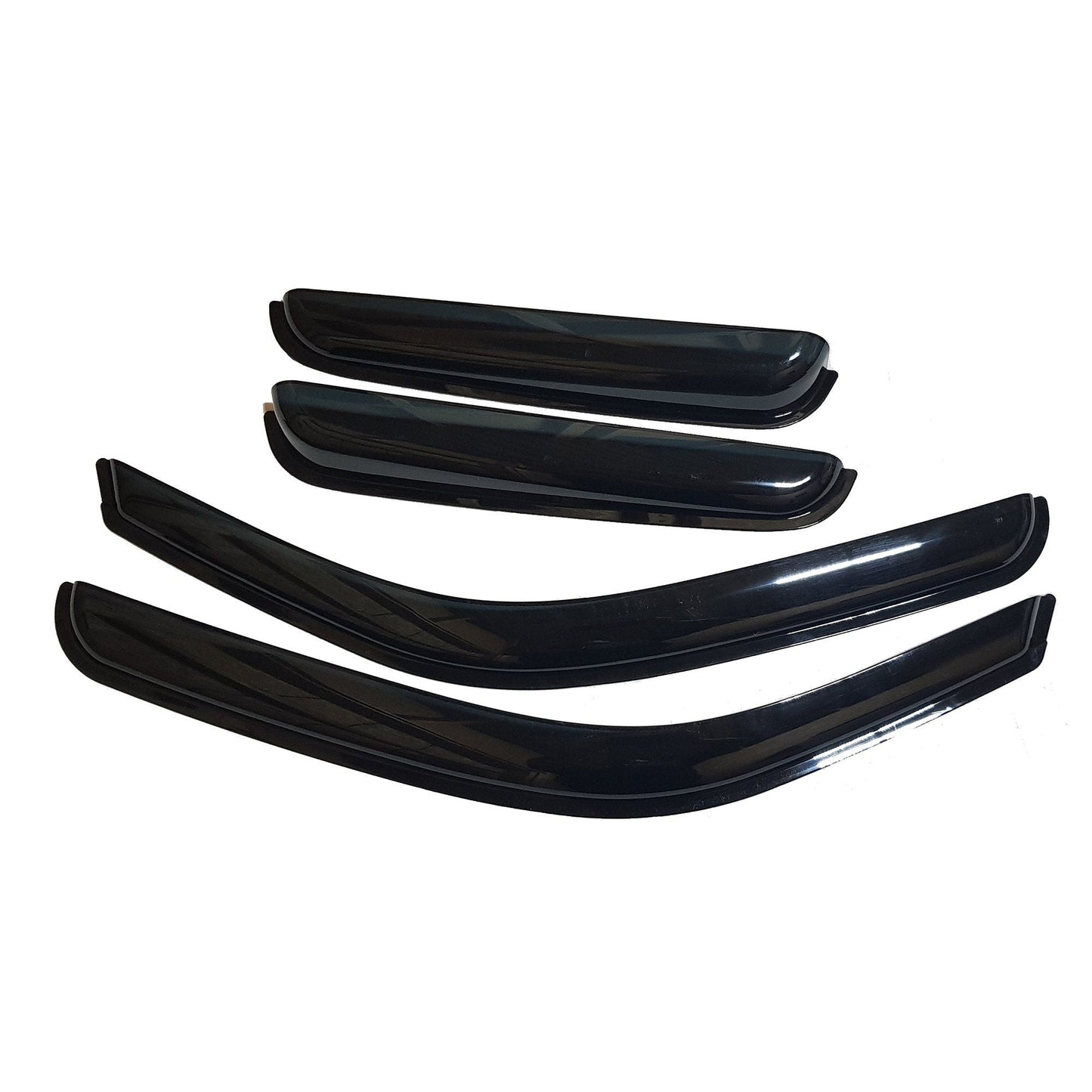 HC-10400 - Autoclover Rain Guards for Chevrolet Silverado Extended Cab 1999-2006 (4PCs) Smoke Tinted Tape-On Style - northernprimesupply