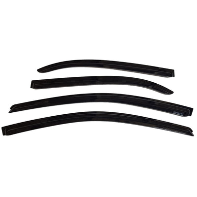 SF-D9310 - Rain Guards for Toyota Corolla 2003-2008 (4PCs) Smoke Tinted Tape-On Style - northernprimesupply