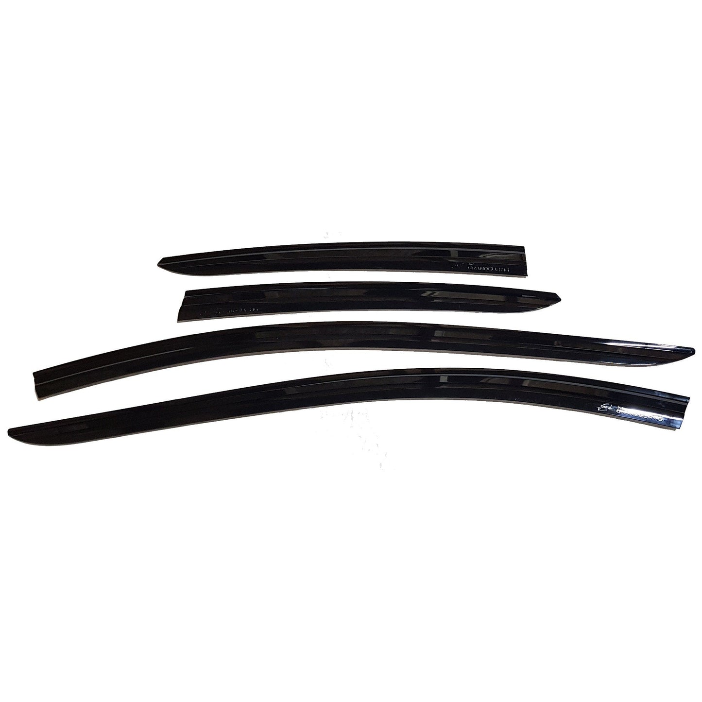 SF-K1170 - Autoclover Rain Guards for Hyundai Azera 2012-2017 (4PCs) Smoke Tinted Tape-On Style - northernprimesupply